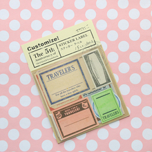 Vintage Travel Stamp Paper Notebook Decorative Sticker Diary Stickers # Midori Traveler’s Notebook