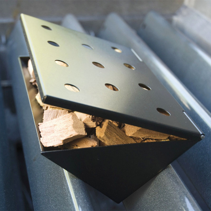 Non Stick V Shape BBQ Smoker Gas Grill Smoker Box Wood Chip Smoker