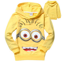 Cartoon boys clothes despicable me minion girls jacket coat new 2016 children clothing spring autumn kids outerwear sweatshirt