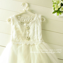 Aamina White princess lace baby font b girls b font dresses wedding dresses summer font
