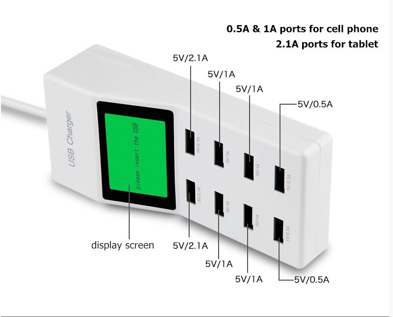 Universal-8-USB-Port-Display-Screen-US-EU-UK-Plug-Travel-AC-Power-Adapter-Socket-Smart