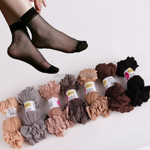 20pairs lot Women Summer Sexy ultrathin transparent Crystal Silk Socks For Woman 2015 Female Elastic Nylon