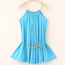 2016 new children’s Dress girls dress modal dress big virgin Korean children’s clothing girl dress fashion gift of choice