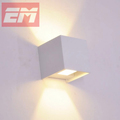 Wall Lighting Waterproof IP65 Up and Down Lights Round LED COB 6W 90 260V Aluminum White
