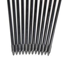 Hot Sale 12pcs Fiberglass Arrow 31 Arrowhead and Red Plastic Feather For Long Bow Arrow Hunting