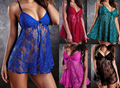 New Hot New HotWomen Sexy Babydoll Lace Dress Underwear Nightwear Sleepwear G string