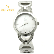 Ganador del oro europa y los estados unidos de lujo elipsoide señora impermeable de acero inoxidable relojes GW180057