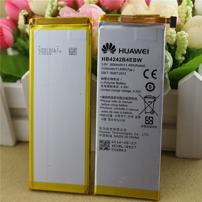 100%   3000  HB4242B4EBW   Huawei honor 6 H60-L01  Batterij Bateria
