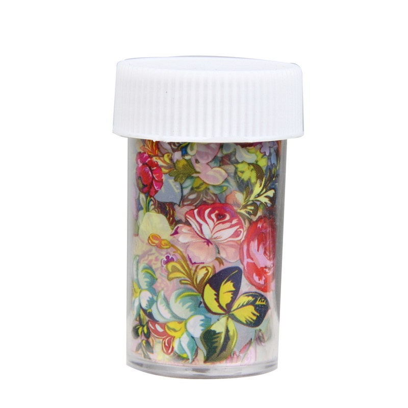 Elegant Flowers Pattern Transfer Nail Art Foils Sticker Nails Decals Beauty Foil Polish Wraps Tips Decoration