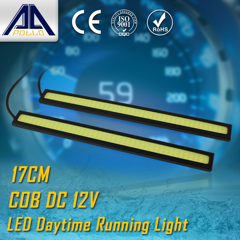 Free shipping bran-new Super Bright COB LED Daytime Running Light Car Lights DRL Lamp Lights Waterproof light parking lights