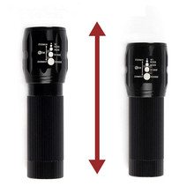 Wholesale Black lantern Torch light 800 Lumens mini LED Flashlight High quality Zoomable LED Torch