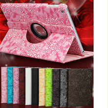 Design 360 Rotating Series Grape Pattern pu Leather mobile phone bag case for ipad mini3 mini2 mini Smart Cover Stand Flip