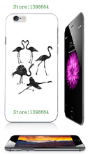 Flamingo heart retail hybrid white Mobile Phone hard cover cases for iphone 6plus/6s plus 5.5inch free shipping