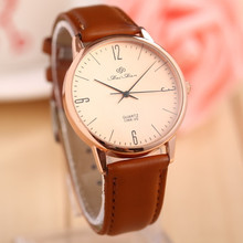 Feifan de gama alta Men Women Watch alta calidad 2015 nueva moda Casual de negocios de cuero reloj de cuarzo analógico reloj Relogios Relojes