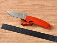 Free Shipping Ontario RAT Model 1 Outdoor Adventure And Training Folding Knife AUS 8 Blade Orange