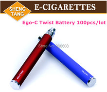100pcs/lot Best quality Ego C twist Variable Voltage battery E-Cigarette 650/900/1100mah fit CE4 CE5 clearomizers Free DHL