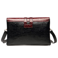 New 2015 Patent Leather Crocodile Women Messenger Bags Ladies Crossbody Bags For Women Casual Bag Desigual