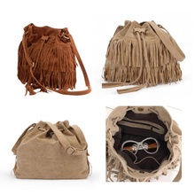 Women Handbag Popular Faux Suede Fringe Tassel Shoulder Messenger Bag New Fashion Handbags