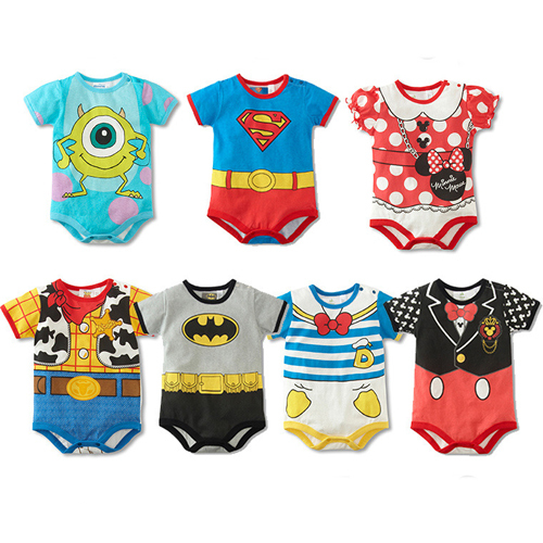 Summer style short sleeve baby rompers cartoon baby boy clothes baby clothing girl costumes roupas de