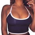 Feitong 2016 Sexy Crop Tops For Women Fitness Tight Bustier Crop Tops Skinny T Shirt Girl