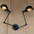 Classical Black Iron Wall Lights Antique Industrial America Country Wall lamp Retro Home Hall Beside Vintage