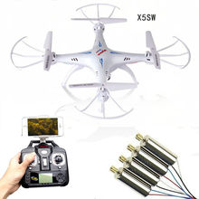 Free Shipping! Syma X5SW-1 Explorers 2 Wifi FPV RC Quadcopter Drone 2MP Camera RTF,Extra Motors