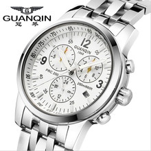 GUANQIN watches men luxury brand full steel mechanical hours reloj hombre causal automatic male wristwatches relogio