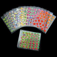 3D Beauty Nail Art Stickers Summer Style Colorful Flower Butterfly 24 Design Nail Manicure Decals Foil