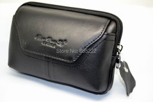 Freeshipping Universal Horizontal 100 Genuine leather belt Pouch bag Case for Mpie MP707 5Inch IPS MTK6582