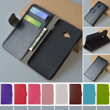 Для HTC One Dual Sim флип PU кожаный чехол для HTC One Dual Sim 802 т 802 Вт 802d с подставкой и держателя карты J и R бренд