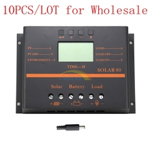 10 шт. / LOT 80A солнечный контроллер 5 V USB для 12 V 24 V п . в . панель аккумулятор заряд контроллер солнечный система для дома внутренний использования S80