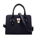 Trendy Elegant Women 2016 New Fashion Handbag Lock Ornament Luxury Embossing Bag High Quality Shoulder Bag