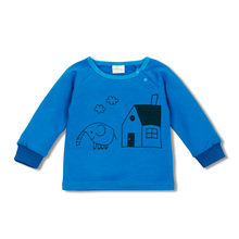 Spring autumn baby boys girls candy color t shirt cartoon long sleeve coat children s clothes