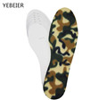 2 pairs The camouflage surface white base Winter Warm Soft Wool Winter Shoes Insoles Pad Size