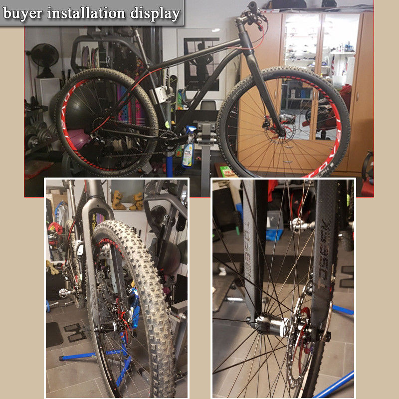 26//27.5//29 Superlight Carbon fiber Disc Brake MTB Mountain Bike Fork 1-1//8 Rigid