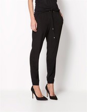 New fashion brand ladies trousers long casual pants Pure color elastic Chiffon pants leisure trousers AB17