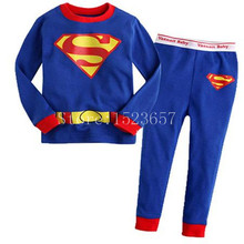 2015 hot Long sleeve pajamas for children kids pyjamas Cartoon boys pijamas cotton sleepwear sets Fashion