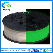 glow in the dark green 3D Printer Filament ABS filament 1.75mm 3mm 32 colors 1kg spool