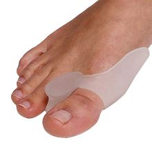 1 Pair=2 Pcs Gel Silicone Bunion Corrector Toe Protector Straightener Spreader Foot Care Tool With Free Shipping