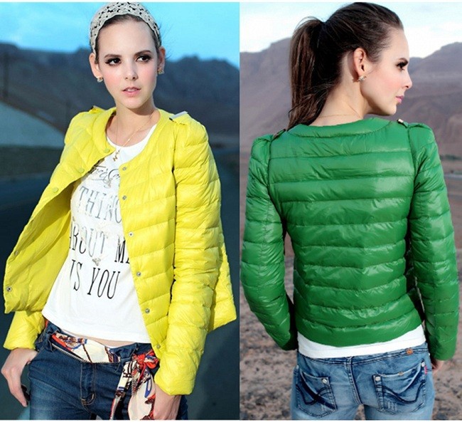Single-breasted-Slim-White-duck-down-Overcoat-Winter-coat-Basic-Jackets-Women-Jacket-Solid-Candy-Color