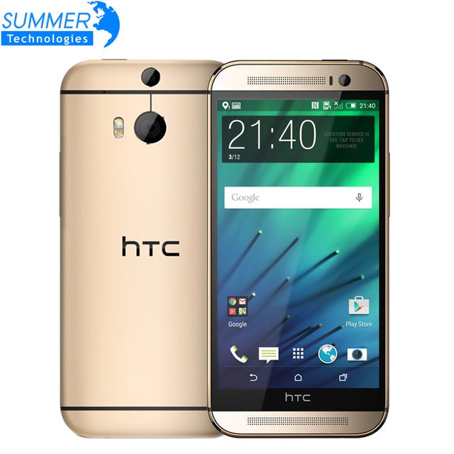 Оригинальный Разблокирована HTC One M8 Мобильный Телефон 5 ''Quad Ядро 16 ГБ 32 ГБ ROM WCDMA 4 Г LTE 2 Камеры Смартфона