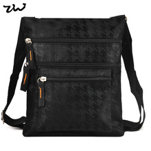 19.5*22.5cm Black and Brown 2 Color Fashion Denim Thread Pattern Bag Men Men’s travel bags Purse QQ1895