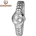 EASMAN Watch Women Brand Business Noble Elegant Watches White Steel ound New Style Classic Wristwatches Clock