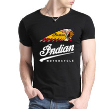 Indian Motorcycle Logo t shirt men’s fashion TEE High quality DIY Custom Shirts 100% Cotton t-shirt Free Shipping