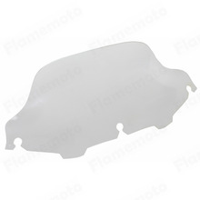 Motorcycle Clear 8″ Wave Windshield Windscreen 4 Harley Touring Electra Street Tri FLHX FLHT FLHTC 1996-2013