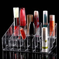 1pcs 24 Trapezoid Clear Makeup Cosmetic Organizer Storage Lipstick Holder Case Stand Drop Shipping Wholesale
