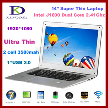 8GB DDR3+32G SSD+1T HDD 14 inch ultrabook notebook laptop Intel Celeron J1800 2.41GHZ Dual Core HDMI,WIFI,Win 7
