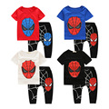 Summer Spiderman Kids Clothes Boys T shirts Harem Pants Clothing Set Roupas Infantis Menino kids tracksuit