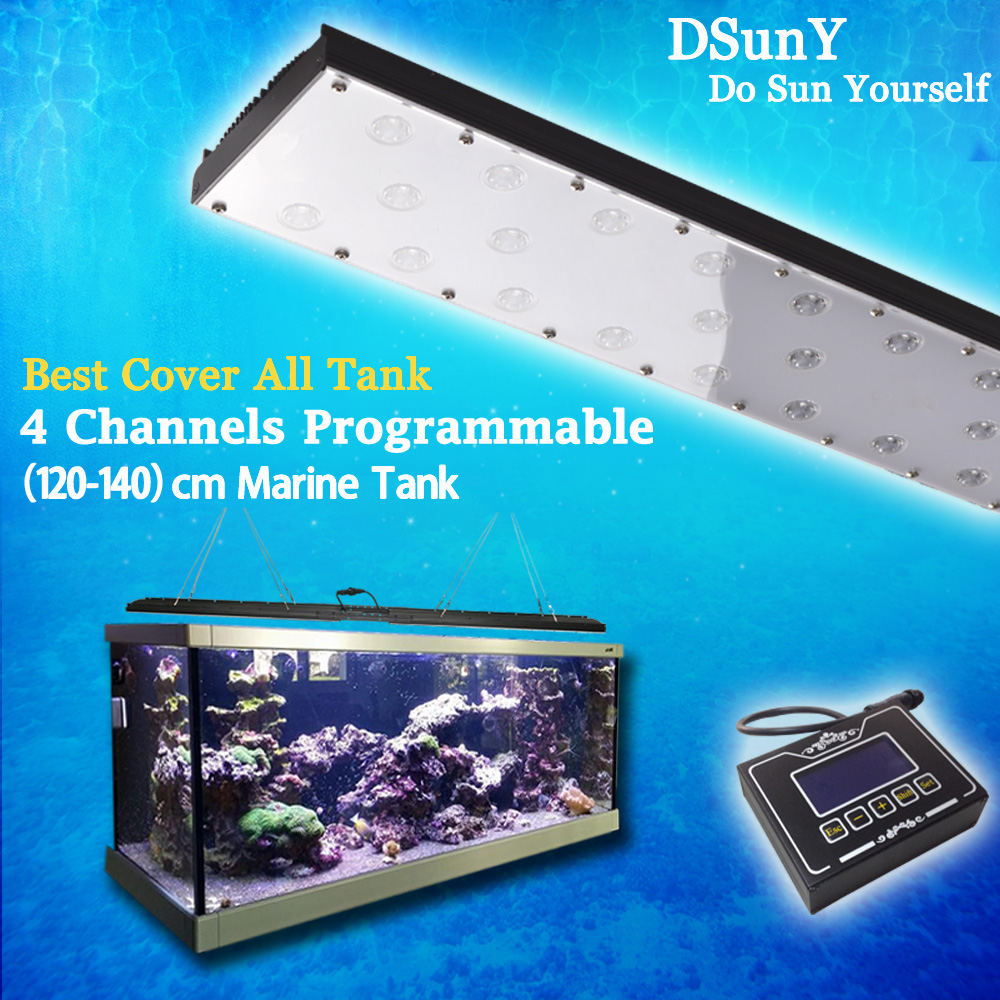 120cm/4ft/48'' 120w programmable marine saltwater coral reef aquarium led light,best cover all