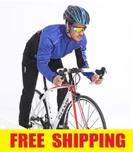 2014 Men Winter Outdoor Sports Cycling Waterproof Windproof Fleece Jacket + Pant Bicycle Thermal Suit Sportsware M-XXXL